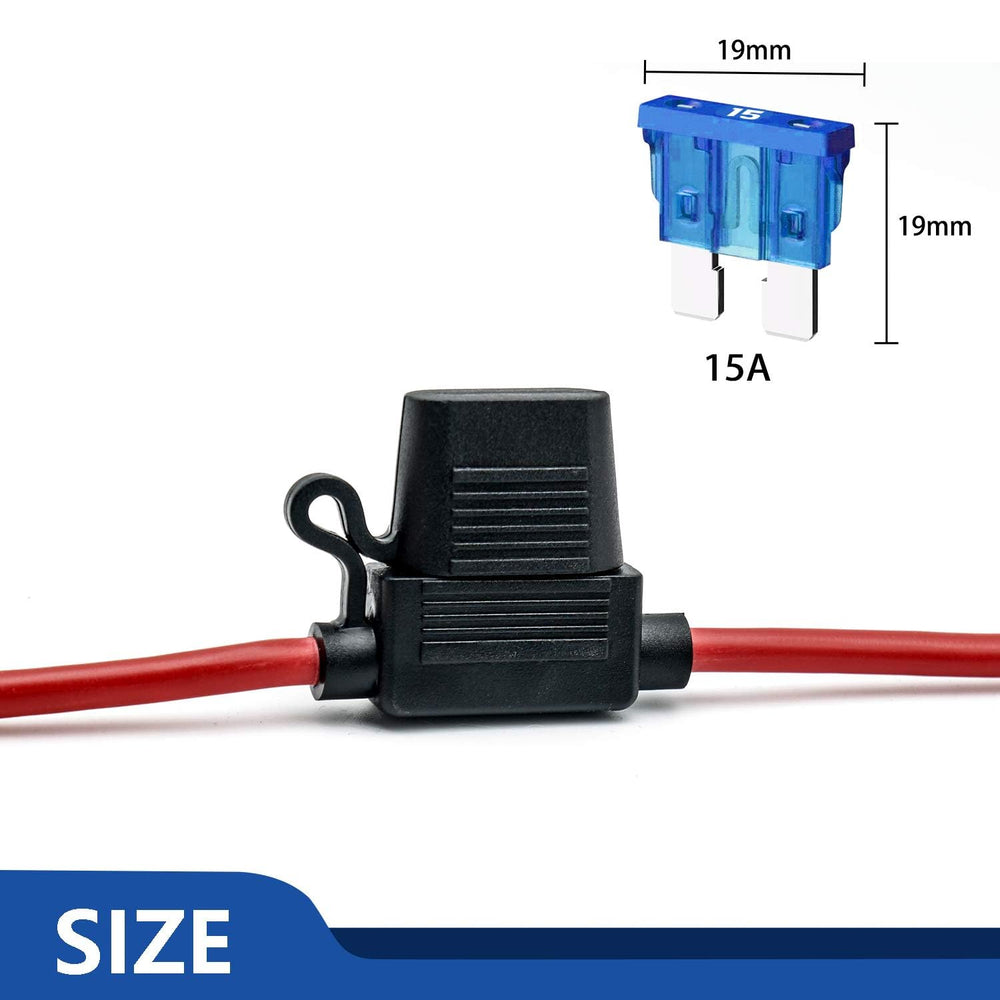Qizpcer fuse holder close-up highlighting durable waterproof lid