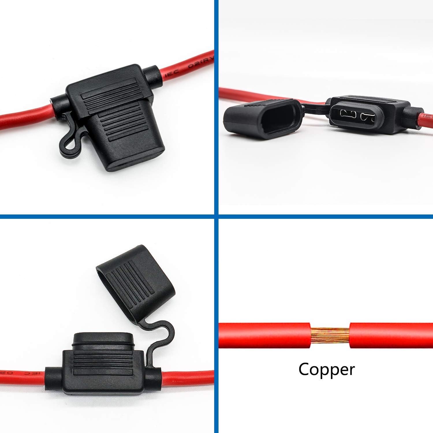 Qizpcer waterproof lid protects fuse connections in rain
