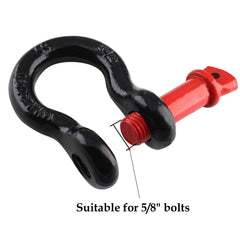 Qjaiune D ring shackle with 3.25 ton working capacity for recovery