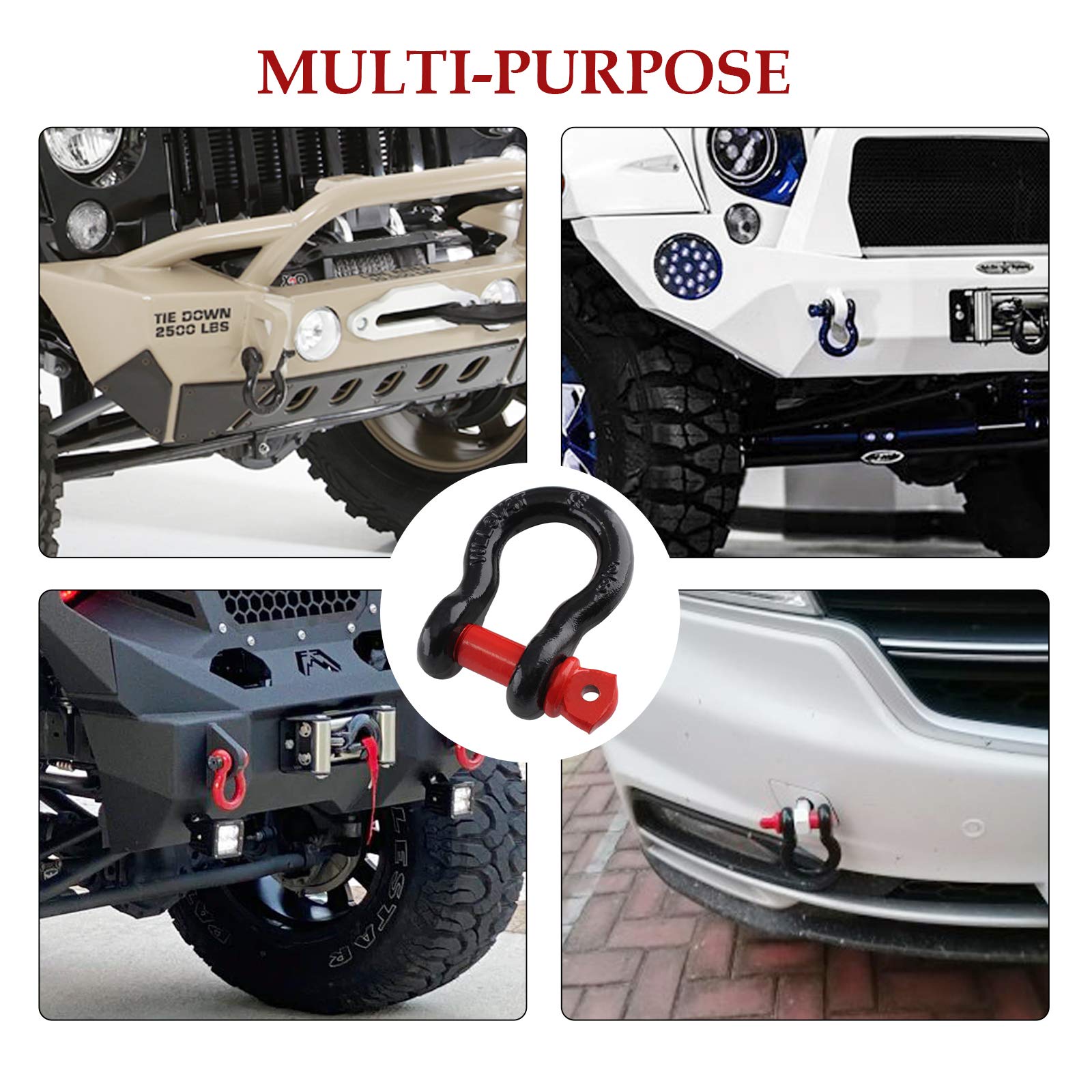 Qjaiune threaded locking pin ensures stable towing setup
