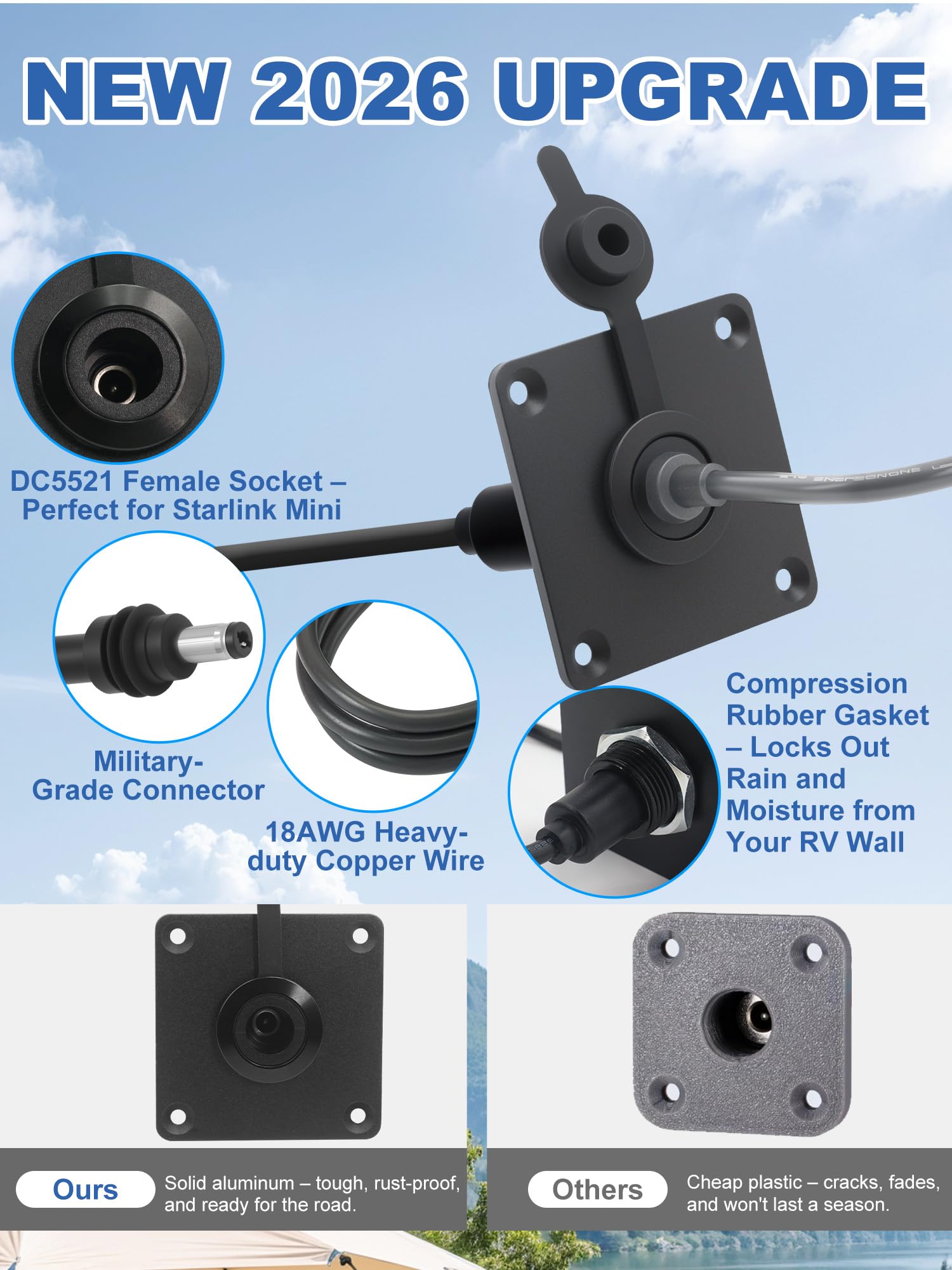 QKJCE Starlink Mini IP67 sealed unit for outdoor use