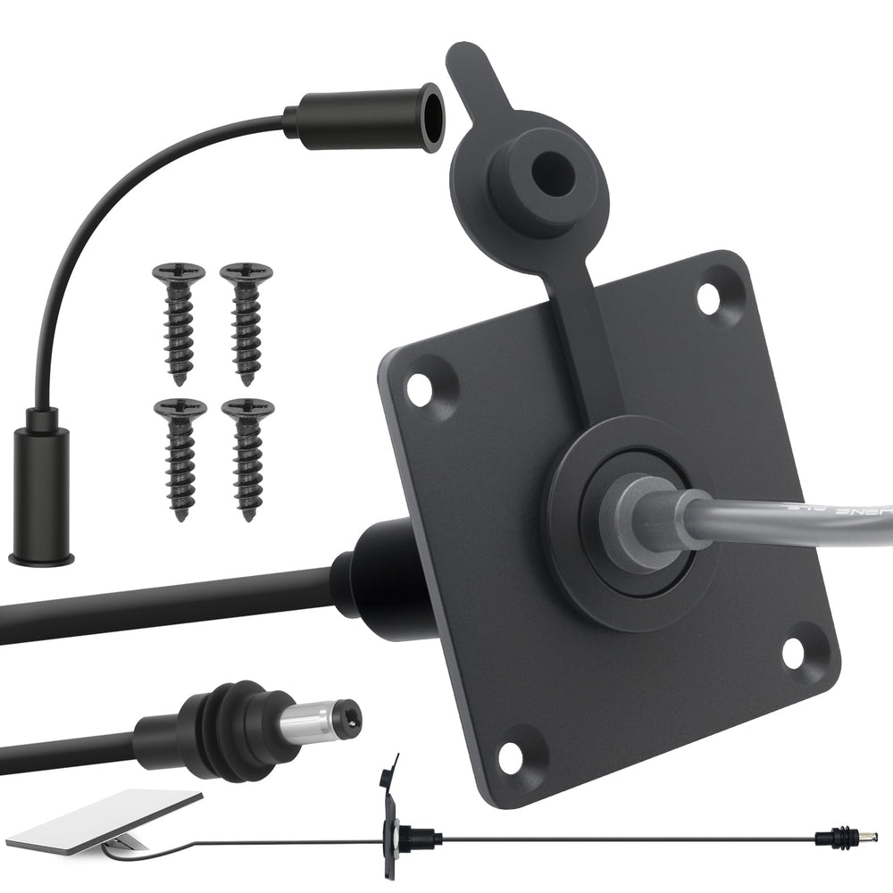 QKJCE Starlink Mini pass-through front port for clean outdoor installation