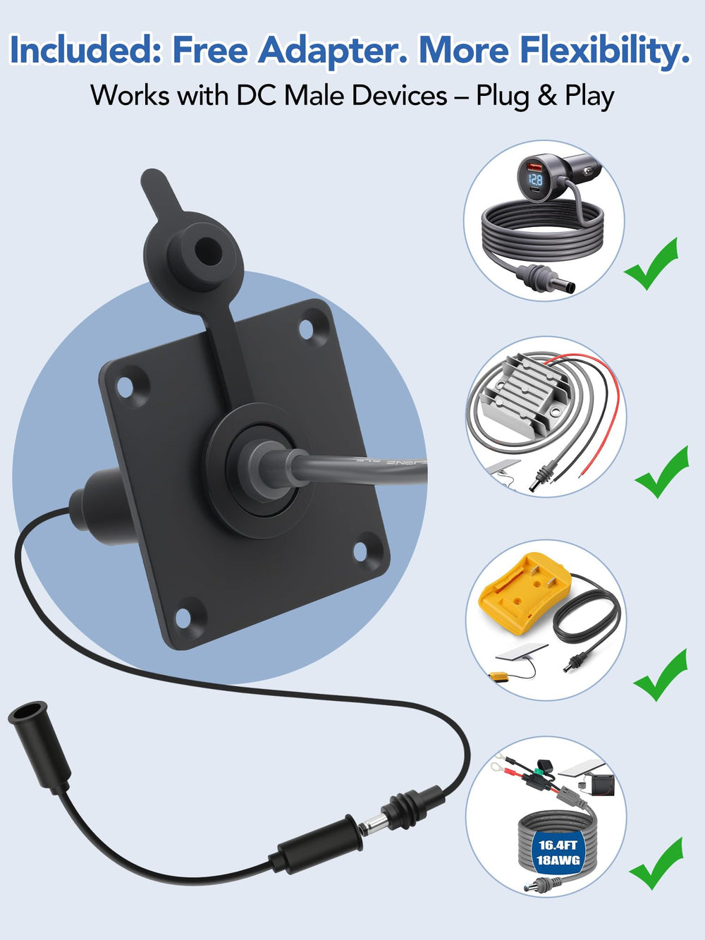 QKJCE Starlink Mini RV or boat use with weather protection