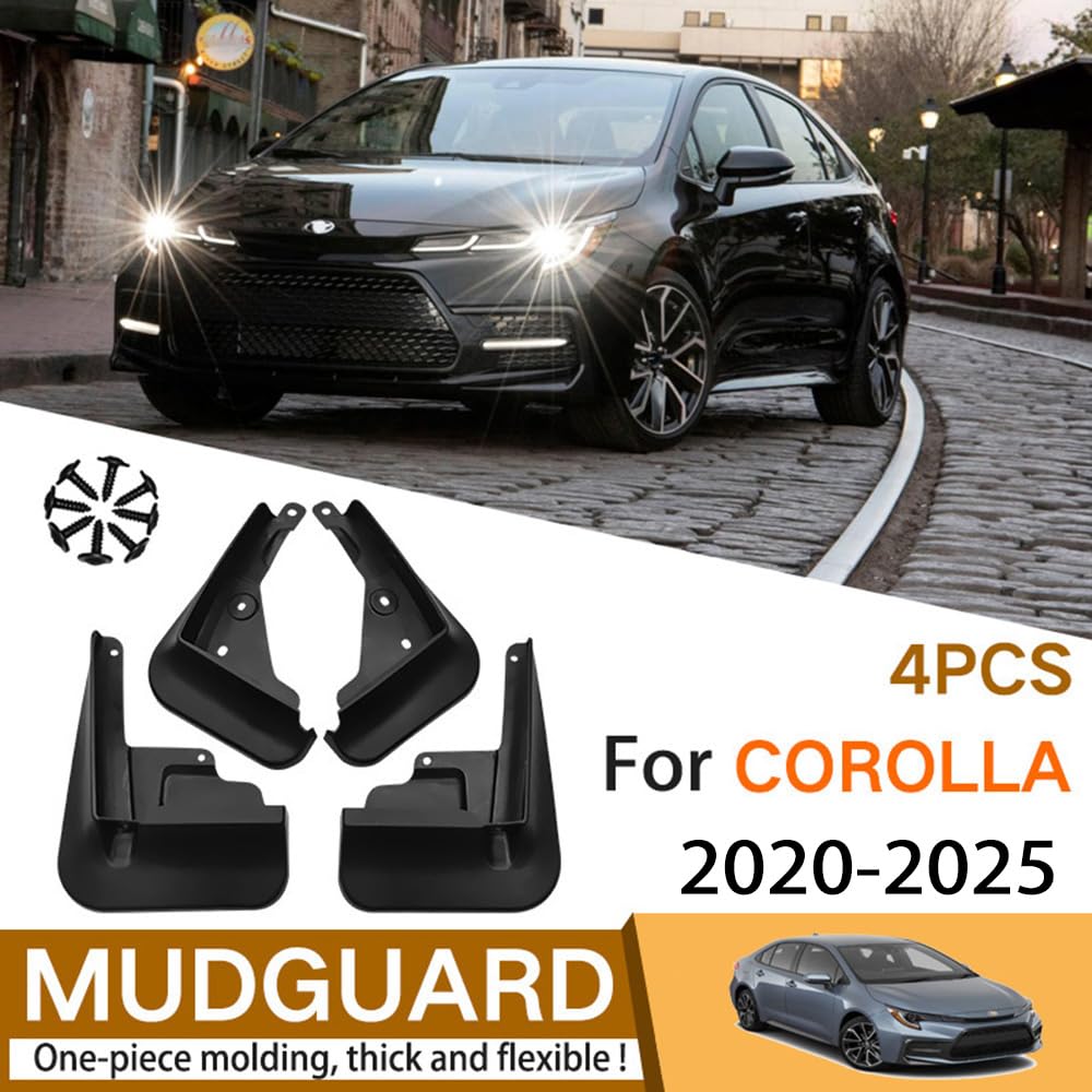 QKUDNGHY Corolla front mudguard right shields wheel wells from spray.