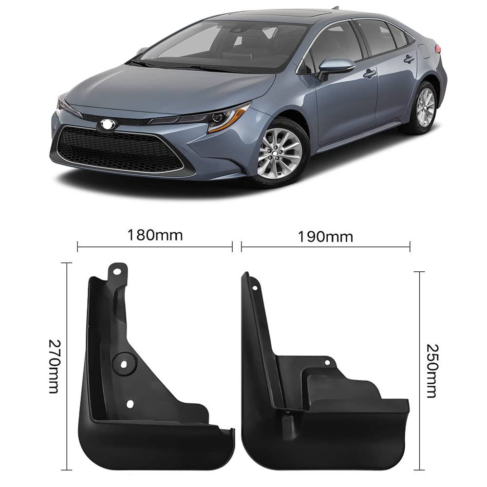 QKUDNGHY Corolla rear mudguard right protects rear panel from rocks.