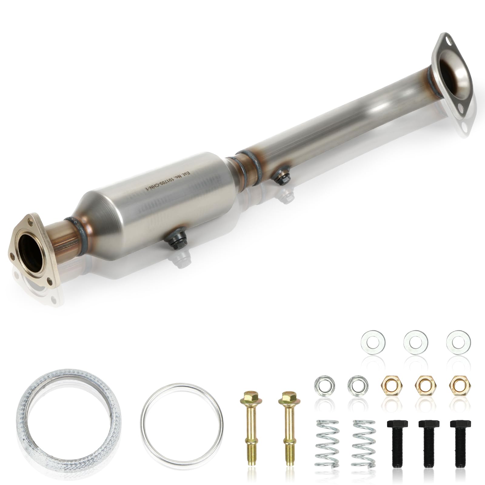 QKVBKAU catalytic converter for Honda CR-V front view, OEM-fit for reliable installation