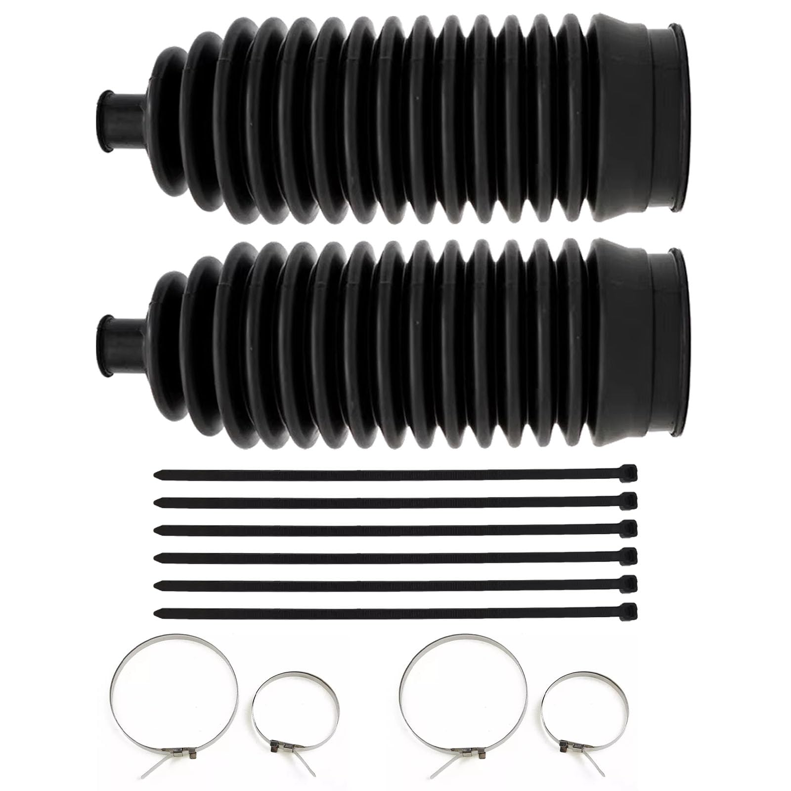 QKYS thickened silicone inner tie rod boot kit packaging highlights durability and ready-to-use protection.