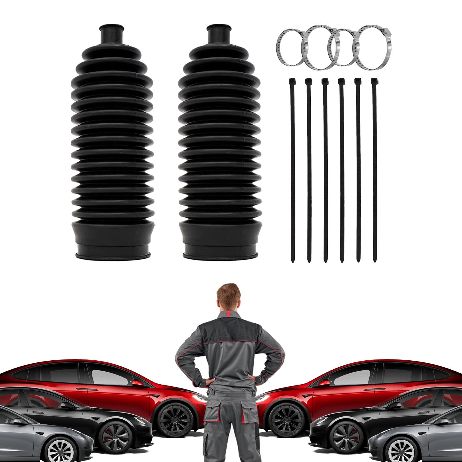 QKYS universal compatibility image shows fit across sedans, SUVs, and trucks.