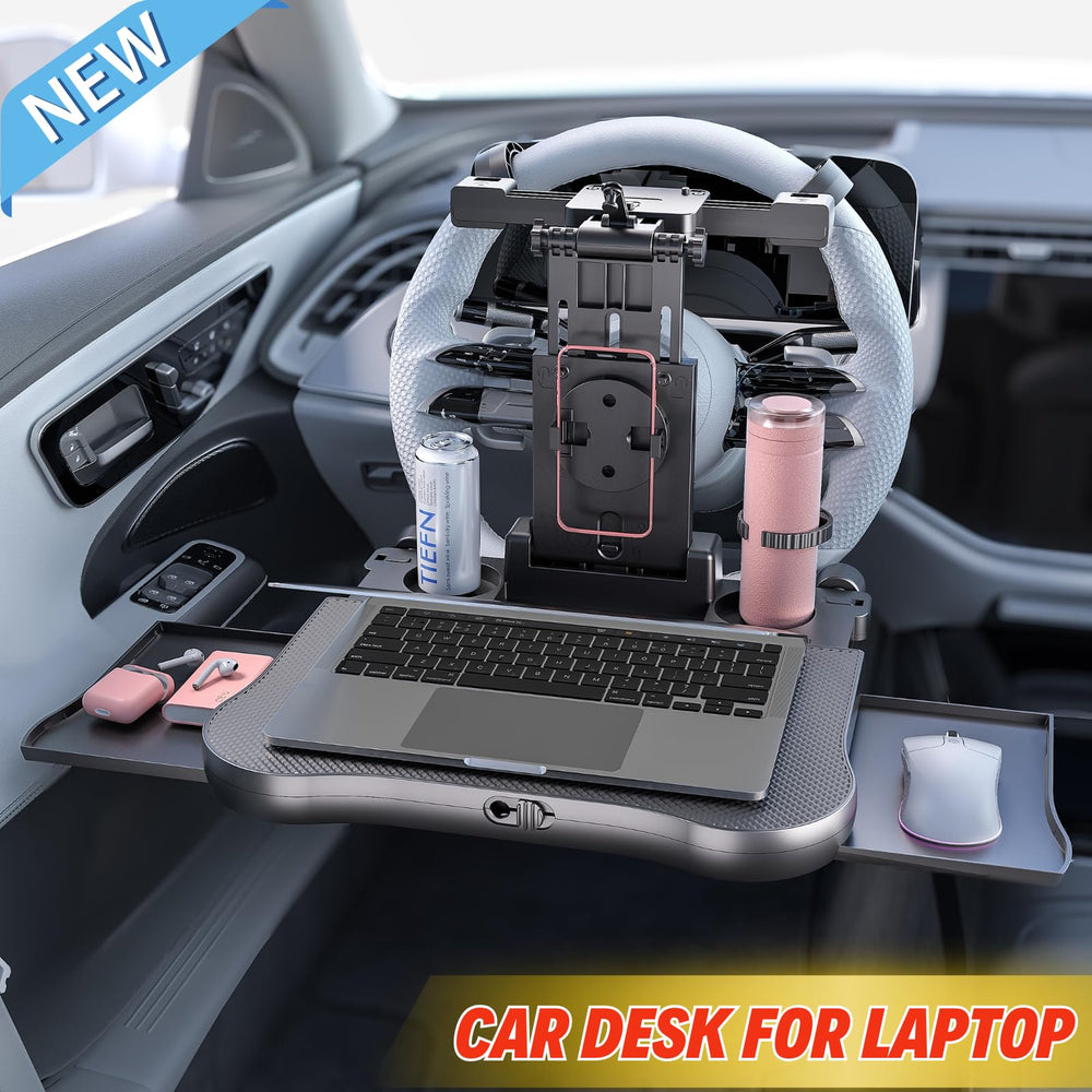 QLHSHOP backseat kid-friendly tray for snacks, study, and entertainment during travel