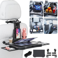 QLHSHOP large foldable backseat tray table for meals and work