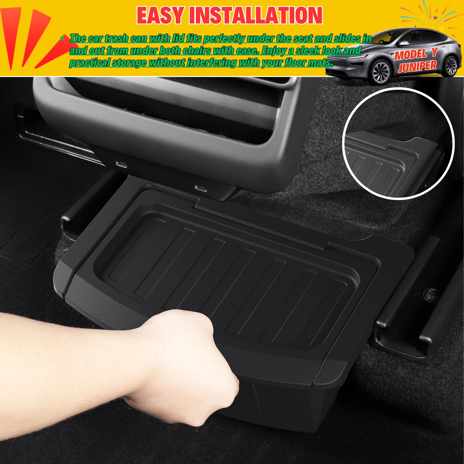 Qlhshop waterproof TPE cover keeps the organizer clean after road-trip spills