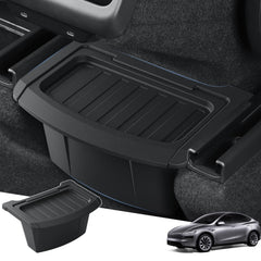 Qlhshop Tesla Model Y Juniper rear-seat trash can under air outlet with lid keeps messes contained