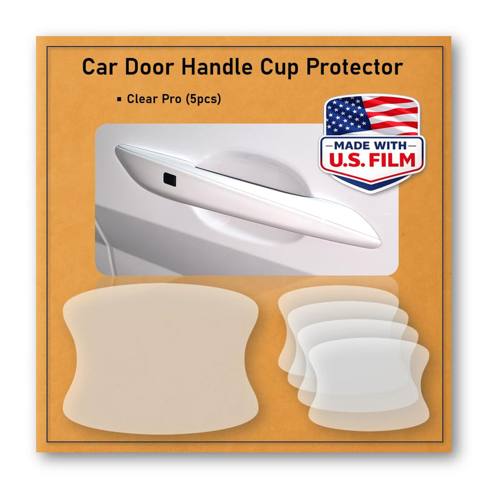 QLim 3M Pro Series door handle cup protector close-up with clear protection.