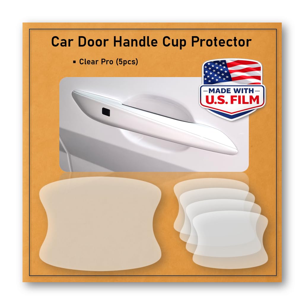 QLim 3M Pro Series door handle cup protector close-up with clear protection.
