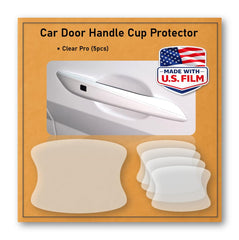 QLim 3M Pro Series door handle cup protector close-up with clear protection.