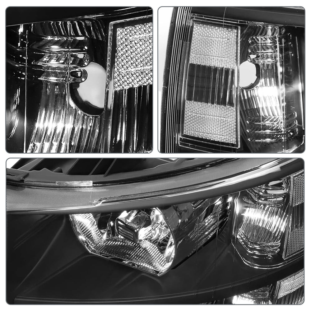 QLLUYTR Chevy Silverado 2500-3500 front headlamp delivers steady output for heavy-duty use.