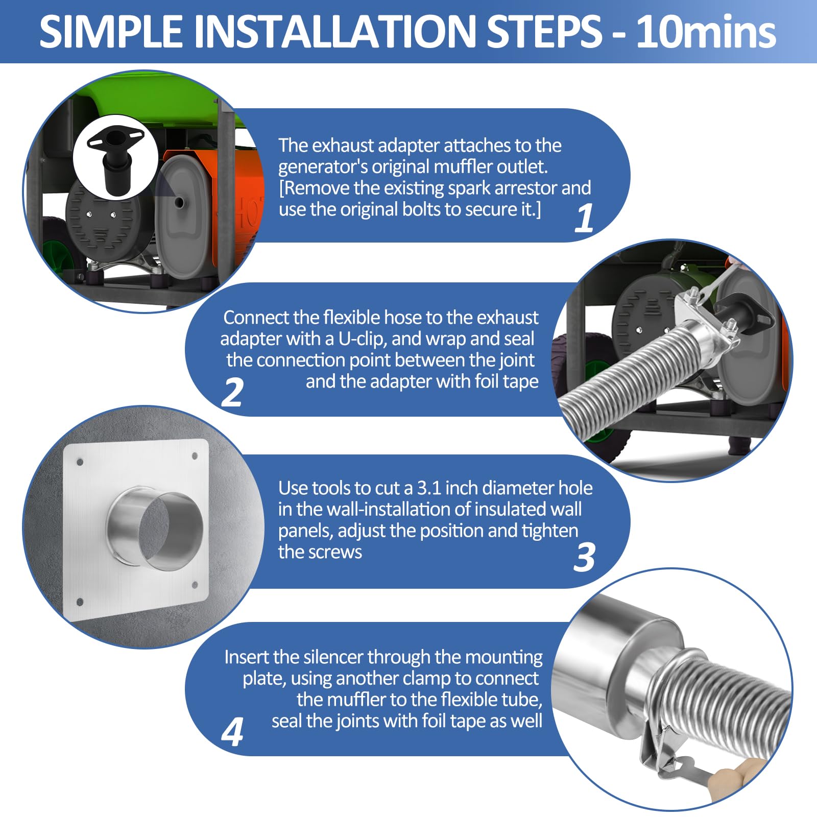 QLNGAS hose clamps enable strong, reliable connections