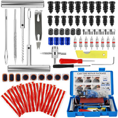 QLOUNI tire plug kit with tubeless tools for roadside repairs.