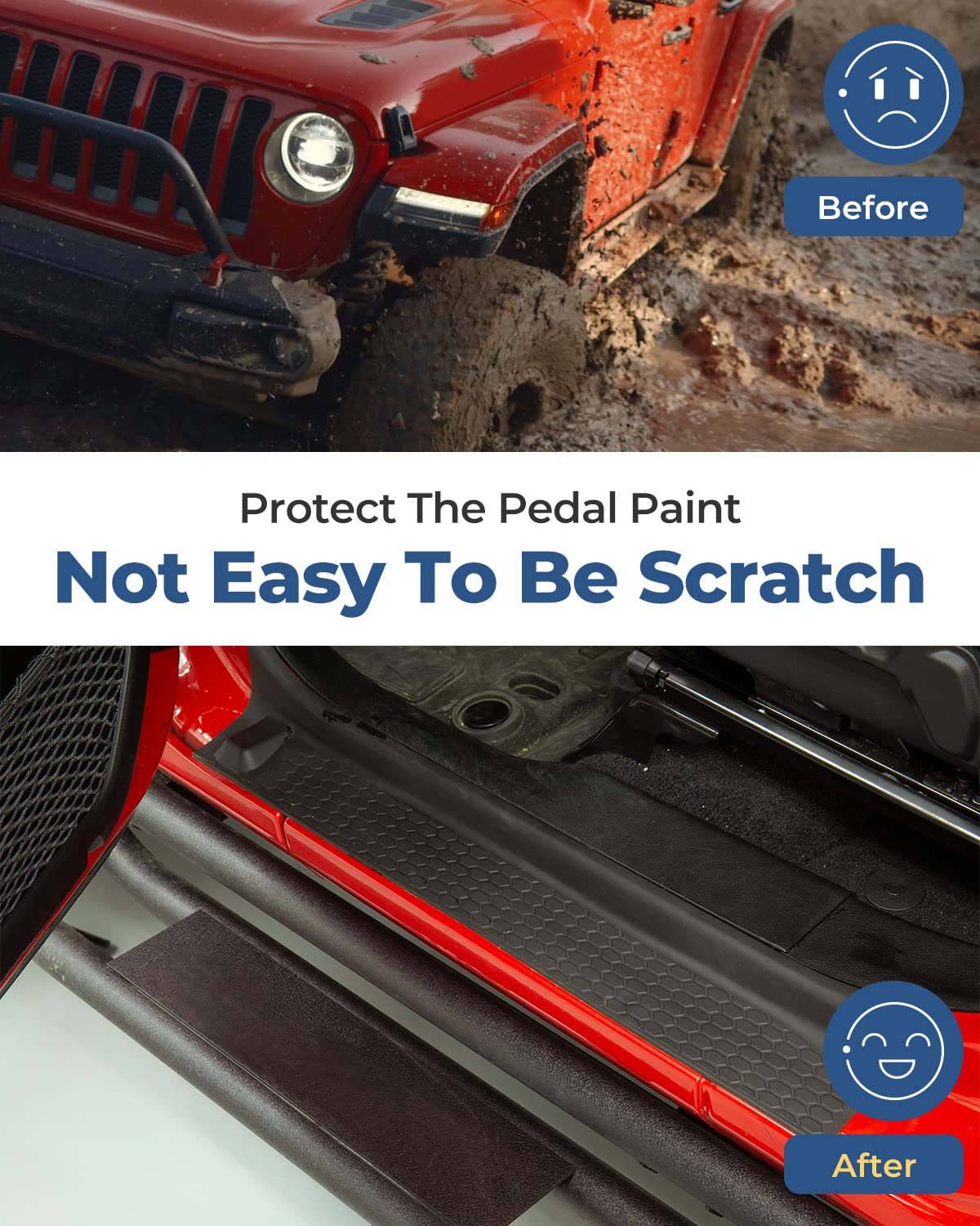 QMPARTS door sill guard front right shields against scuffs during daily use