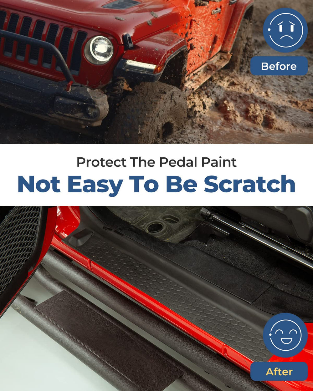 QMPARTS door sill guard front right shields against scuffs during daily use