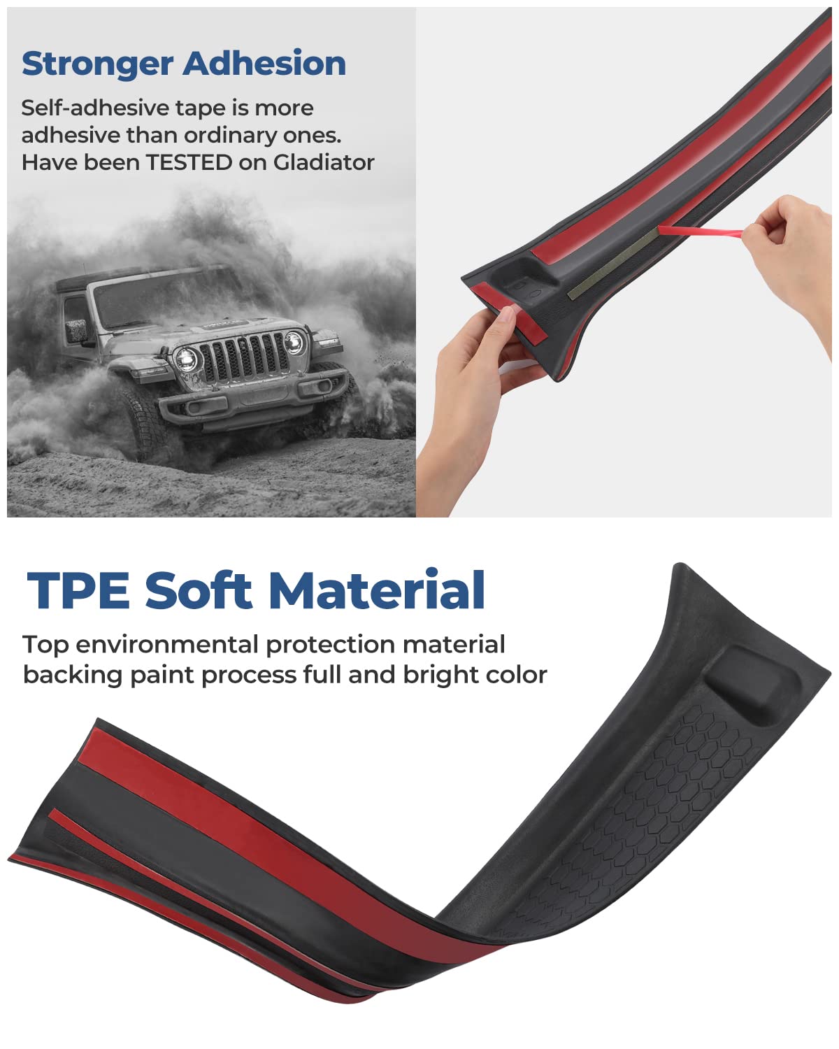 QMPARTS installation close-up demonstrates tape and alignment cues