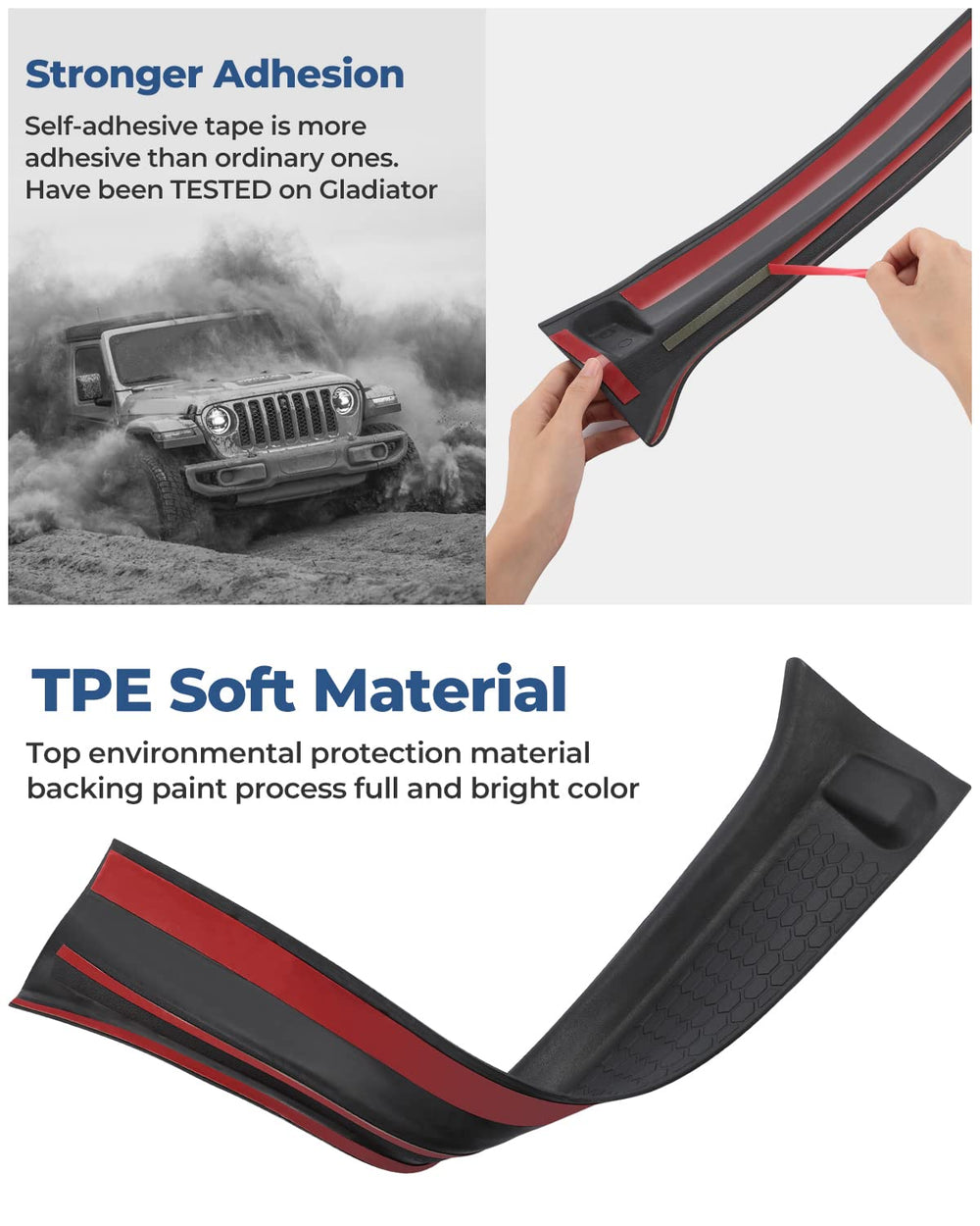 QMPARTS installation close-up demonstrates tape and alignment cues