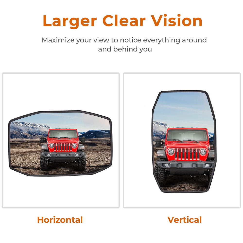 QMPARTS ball joint adjustment provides flexible viewing on Wrangler.