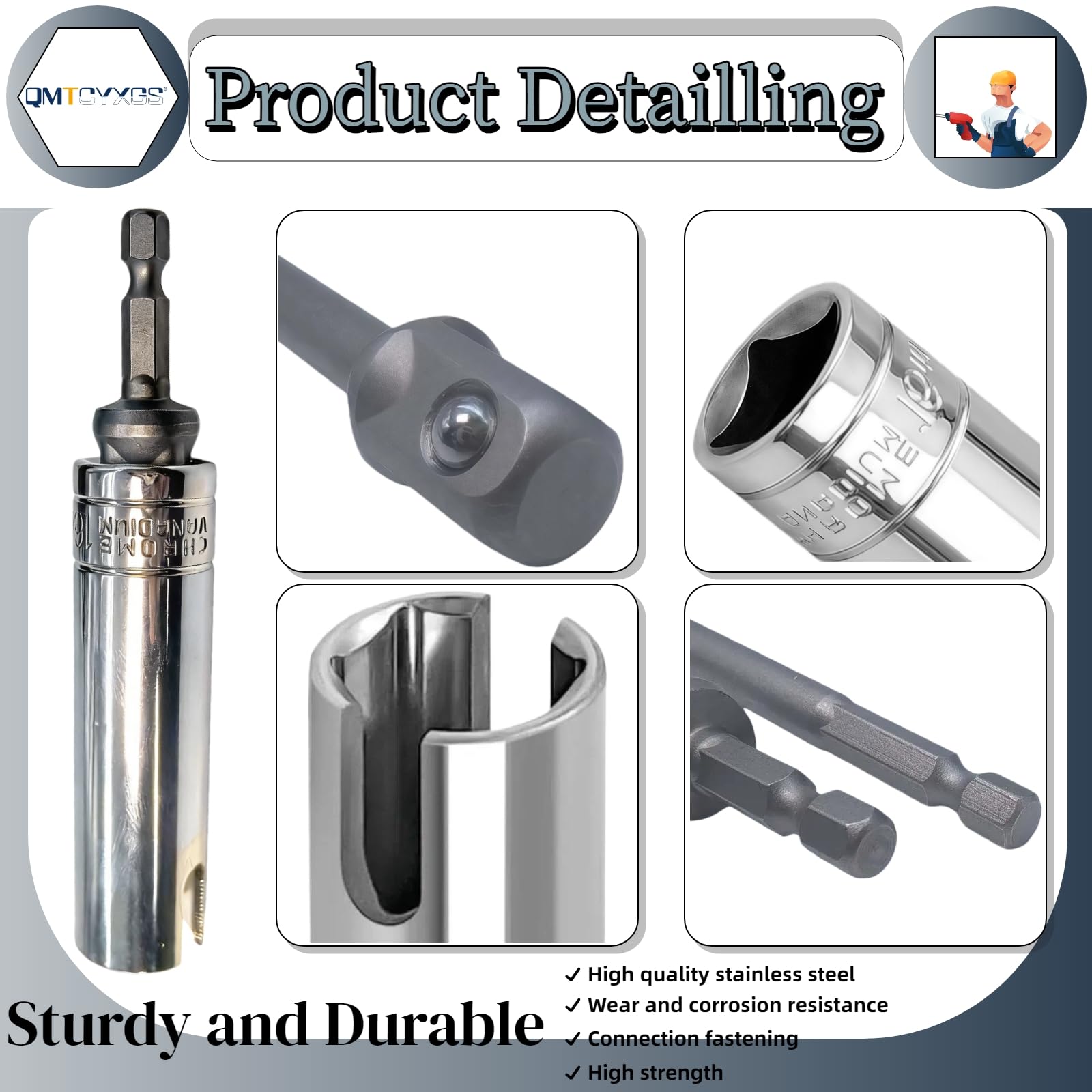 QMTCYXGS Two crank handles provide reliable backup and smoother operation.