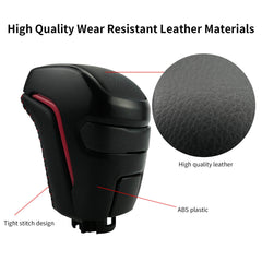 Qnbes black and red stitching shift knob adds a sporty premium interior touch
