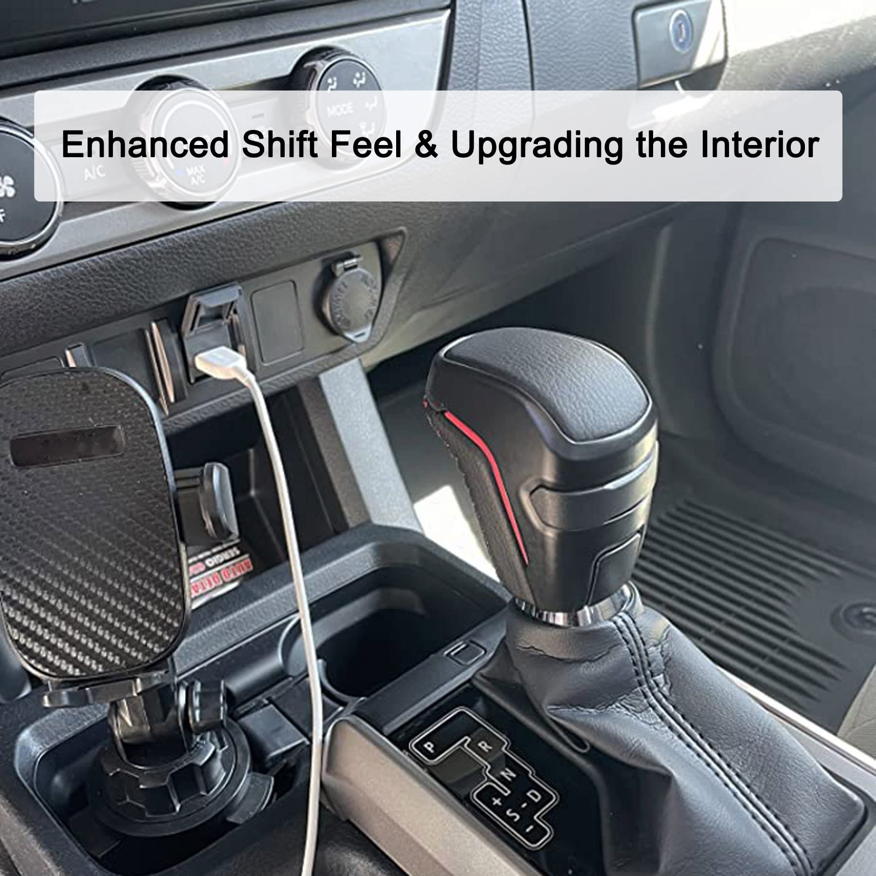 Qnbes easy-install shift knob requires no tools for quick replacement