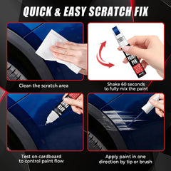 Qnofuit Deep Blue PPSB paint on Tesla Model S touch-up for precise color match