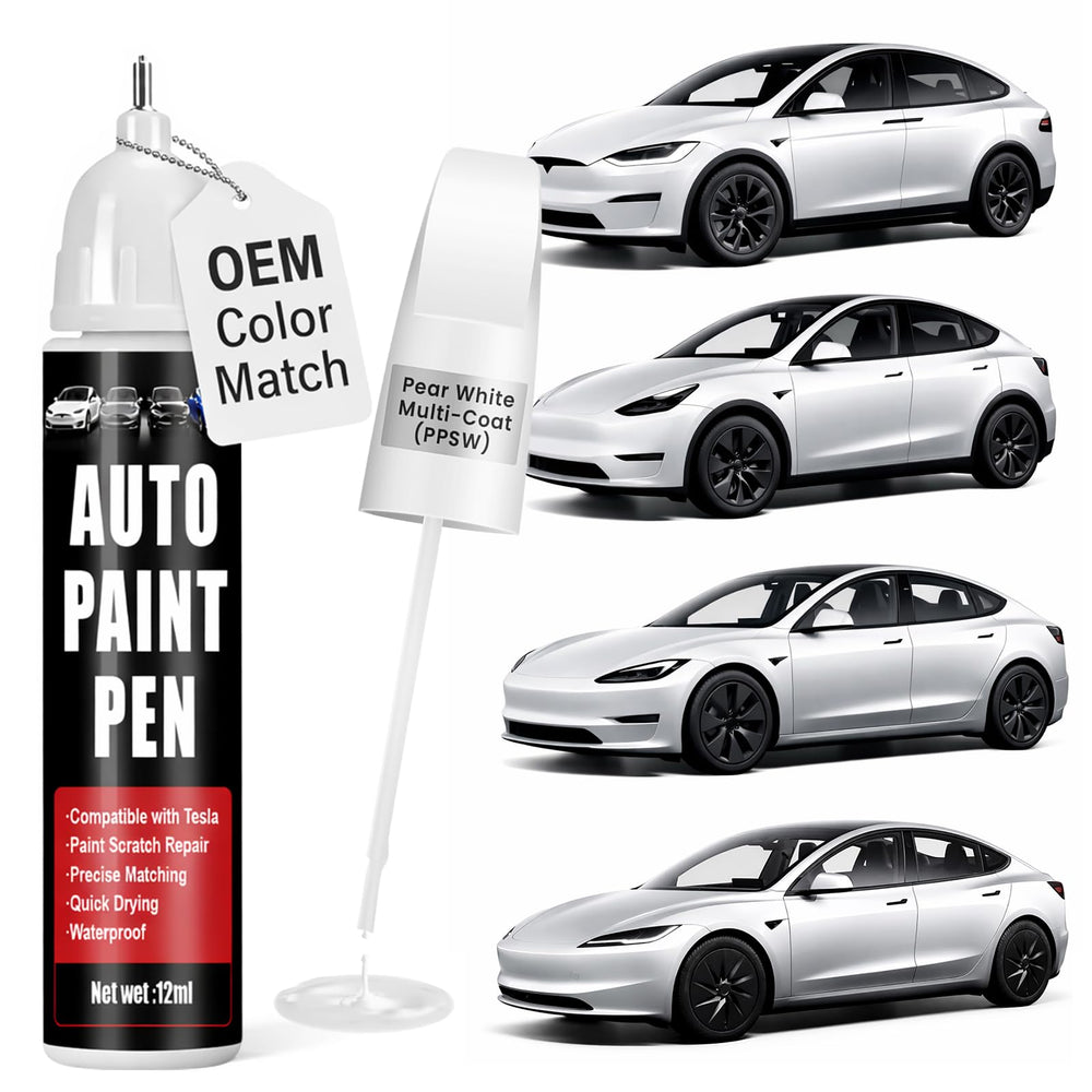 Qnofuit Pearl White Multi-Coat PPSW touch-up paint bottle for precise color matching.