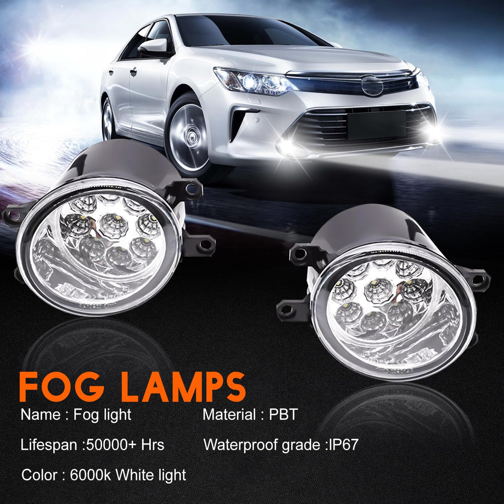 qobsos Camry SE 6000K fog light right for all-weather visibility