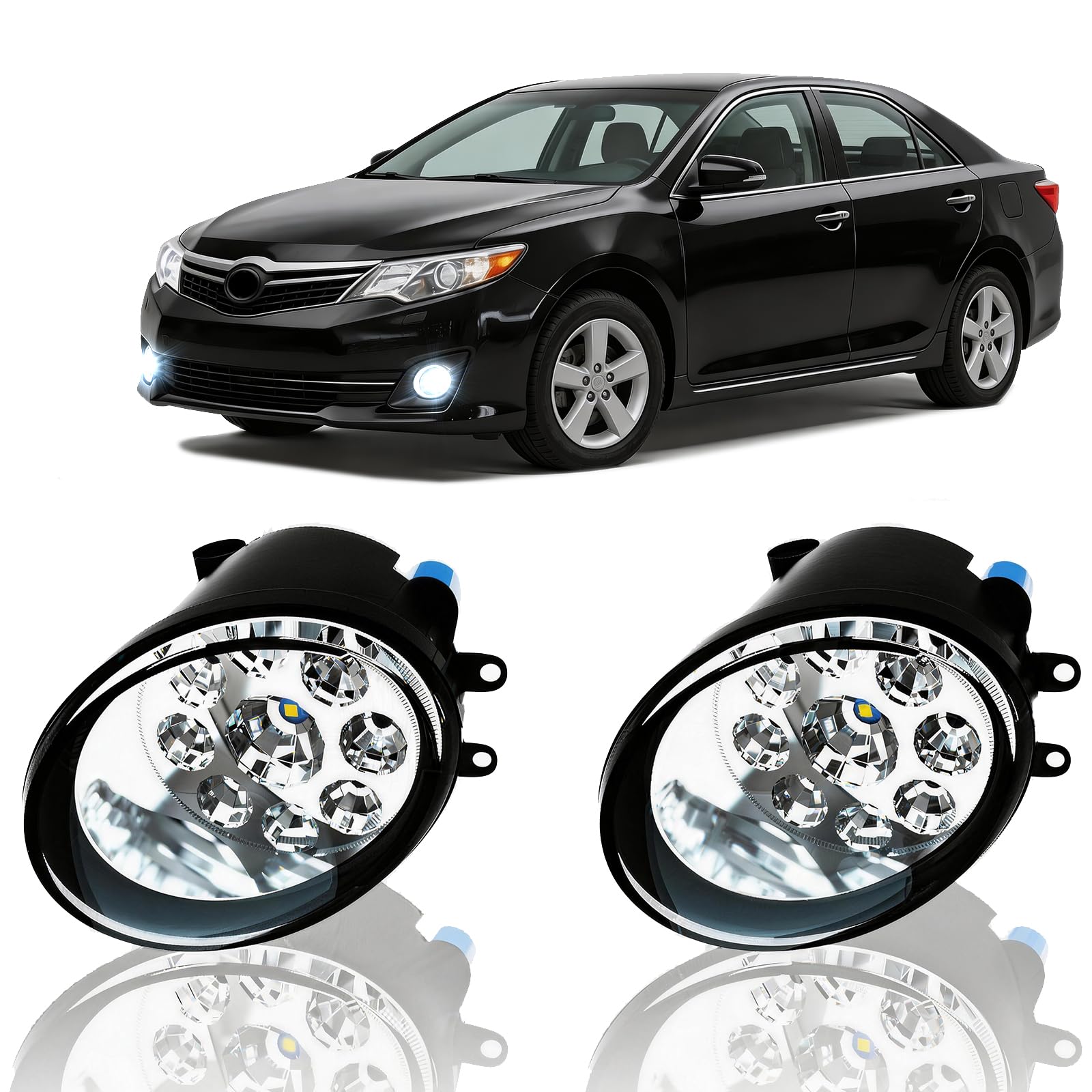 qobsos Camry SE fog light left 6000K for clearer night visibility