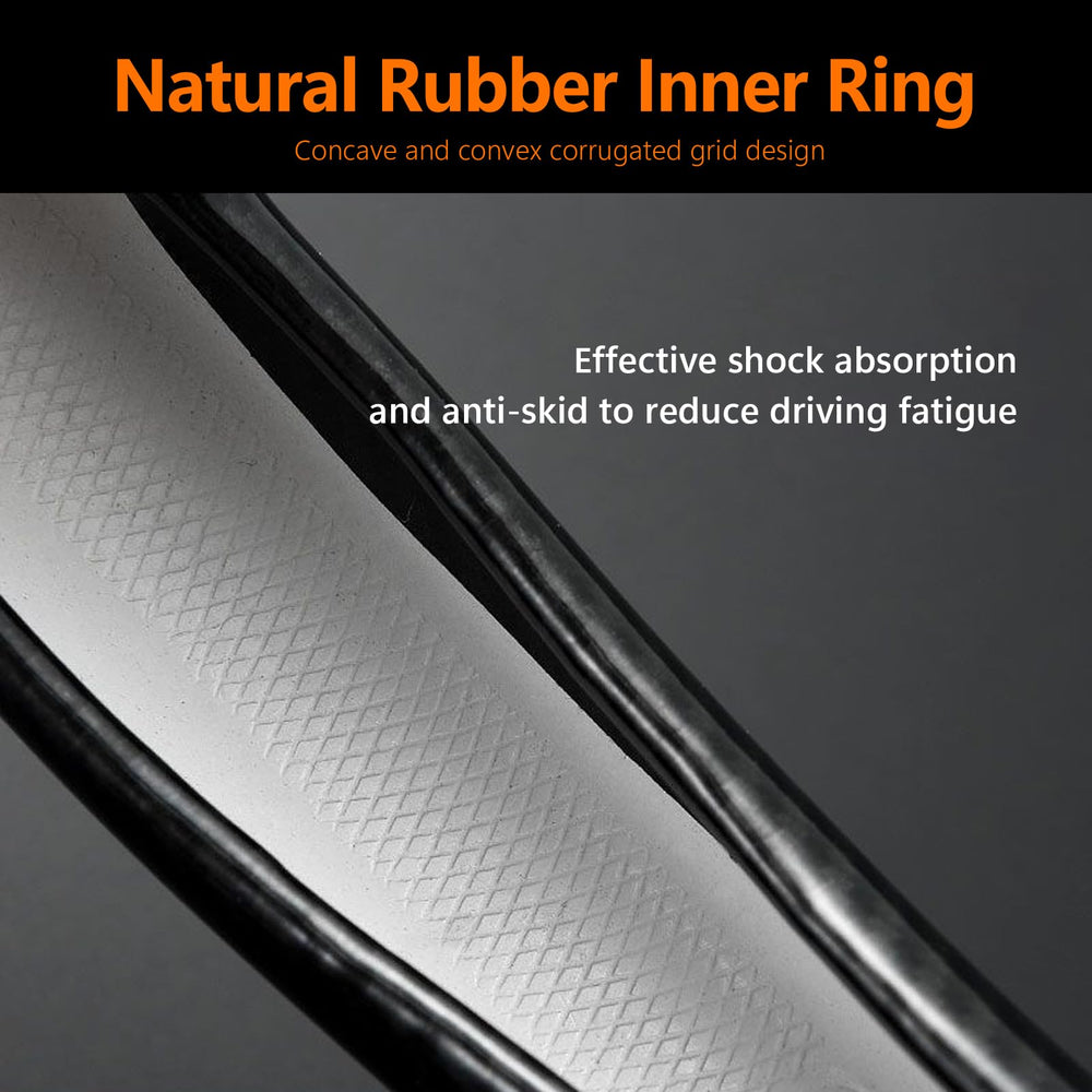 QODOLSI universal 14.96 by 14.17 inch size fits most cars.