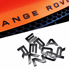QOMAGO car emblem for the front hood in gloss black adds a premium sporty look.
