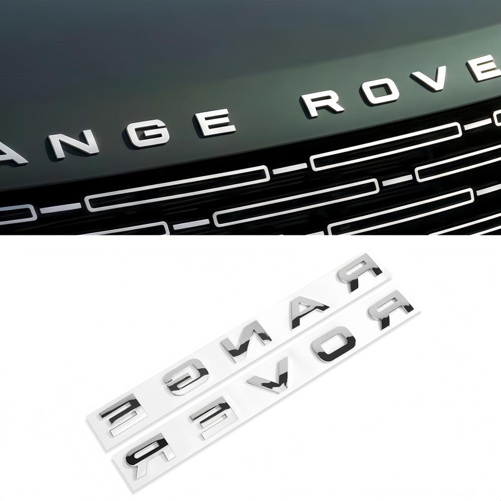 QOMAGO car emblem gloss silver for front hood and trunk adds a premium look.