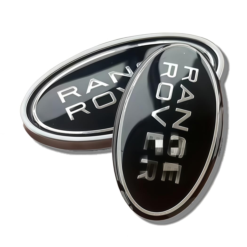 QOMAGO front hood emblem for Range Rover with OEM-style fit and glossy finish