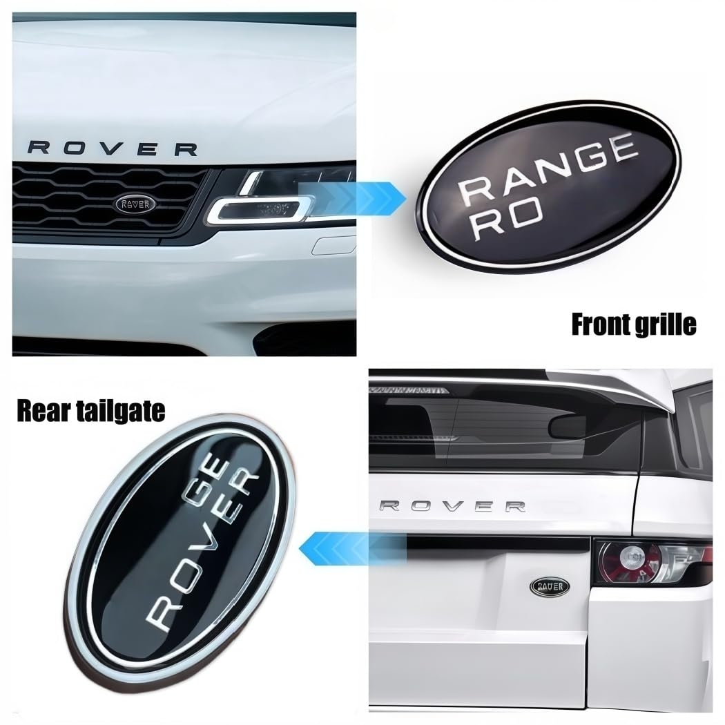 QOMAGO OEM-style badge replacement for Range Rover with precise fit