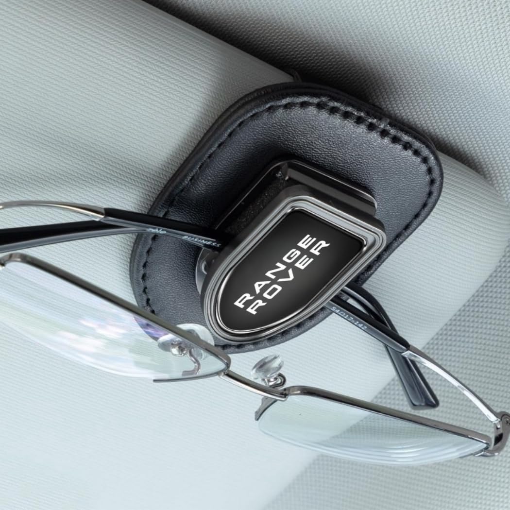 QOMAGO Range Rover leather clip adds premium feel while keeping glasses protected.