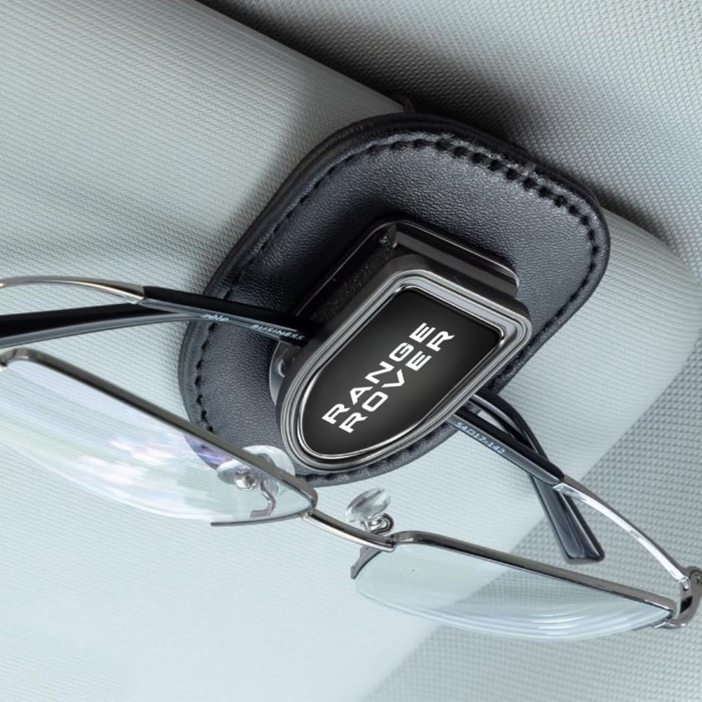 QOMAGO Range Rover leather clip adds premium feel while keeping glasses protected.