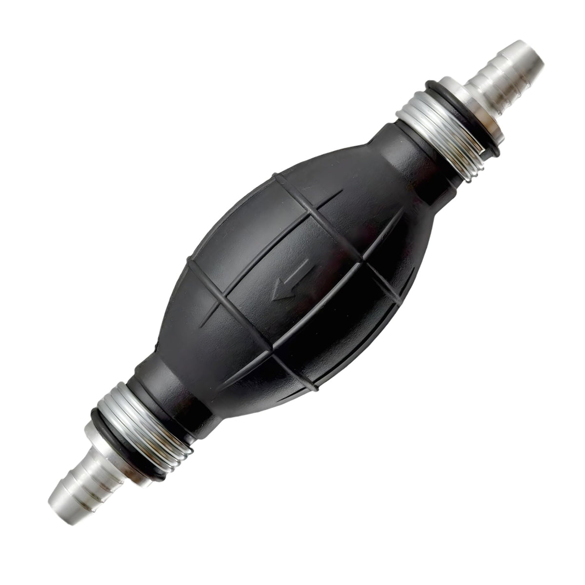Qonsy fuel line hand primer bulb in use for fast, controlled fuel transfer.