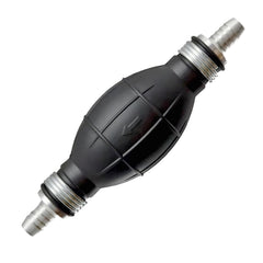 Qonsy fuel line hand primer bulb in use for fast, controlled fuel transfer.