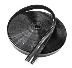 QPN black vinyl 7/8-inch screw cover trim installed on an RV exterior for durable renewal