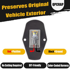 QPCRAP LED cab roof marker light rear angle with weatherproof design