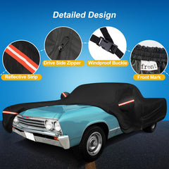 QUNSUNUS El Camino side view shows easy installation and snug fit