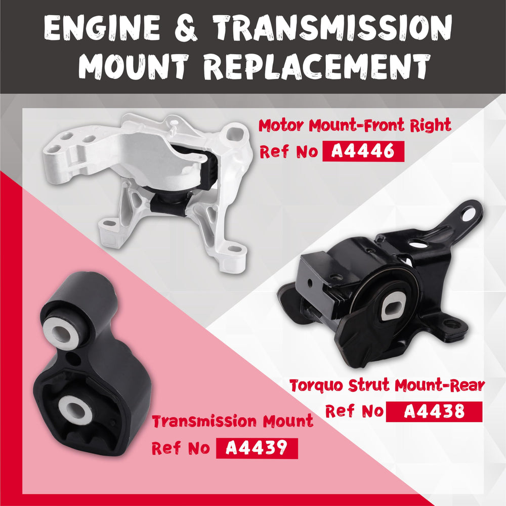 QRYIPPDM transmission mount A4438 improves gear engagement and steadiness