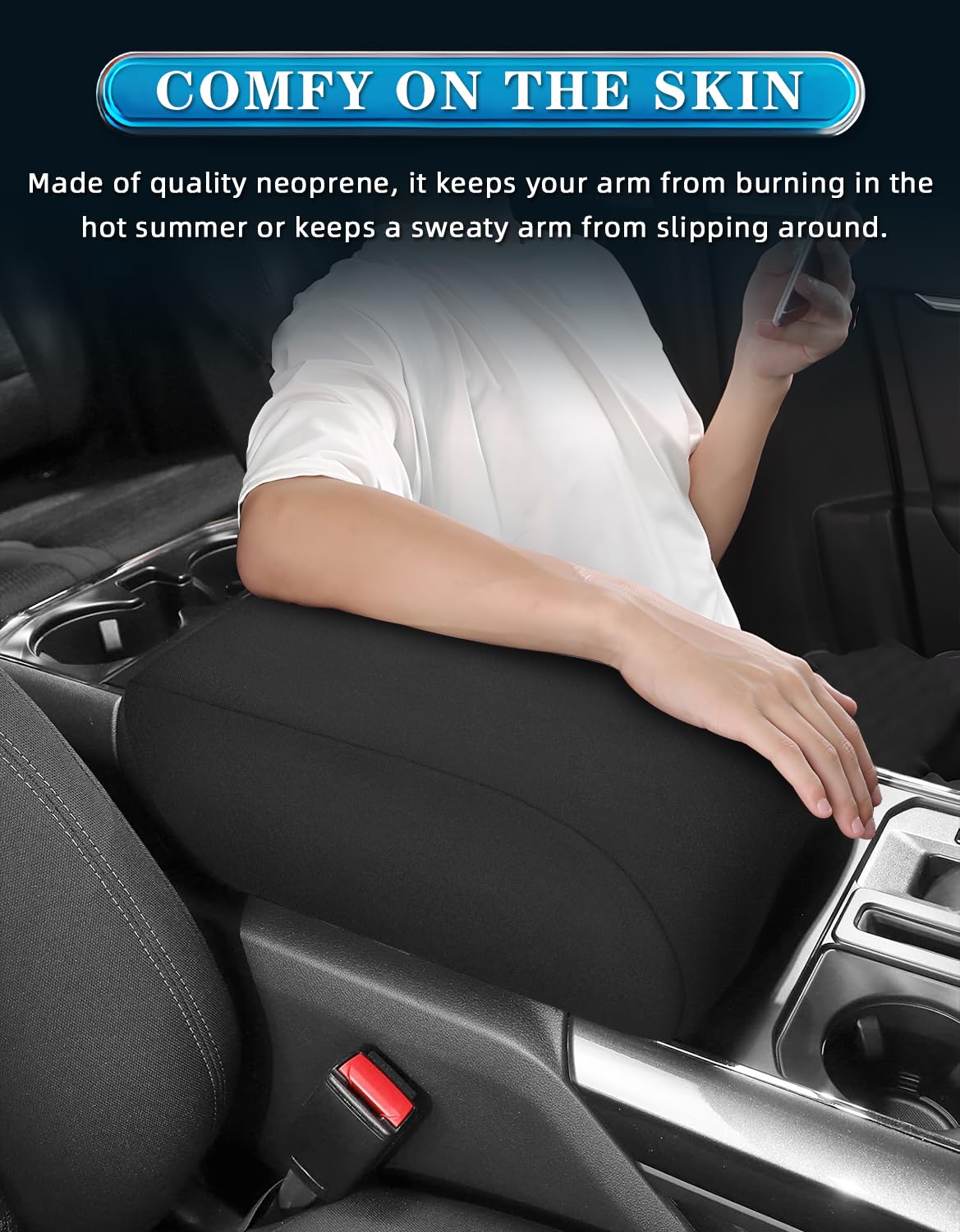 QSYPSS installation demonstration image quick fit over bucket-seat console