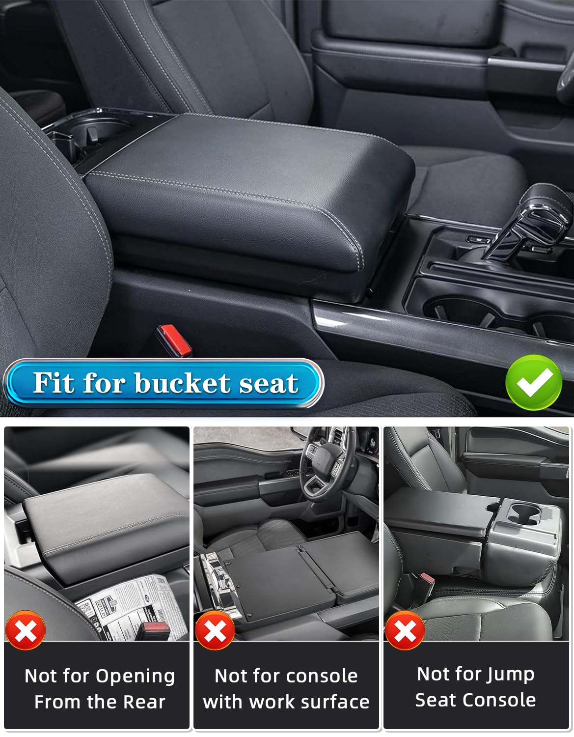 QSYPSS F-150 cover image highlights pet-claw protection for the armrest