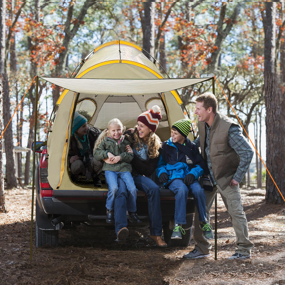 Qualencey pickup tent doors and windows keep insects out while ventilating
